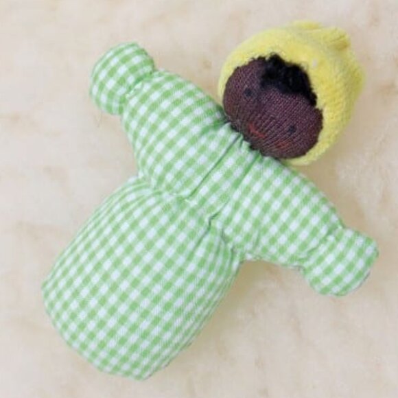 NWT Grimm's Wooden Toys Dollhouse Doll Baby - Picture 1 of 1